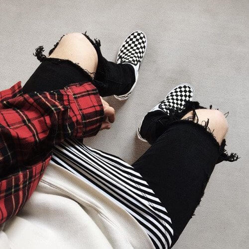 Checkered Vans 2