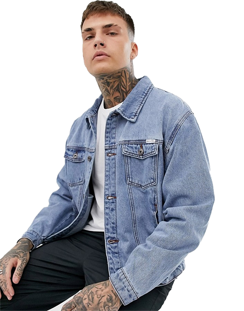 liquor n poker denim jacket